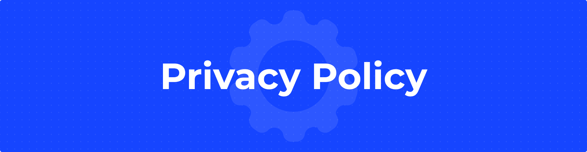 Privacy Policy